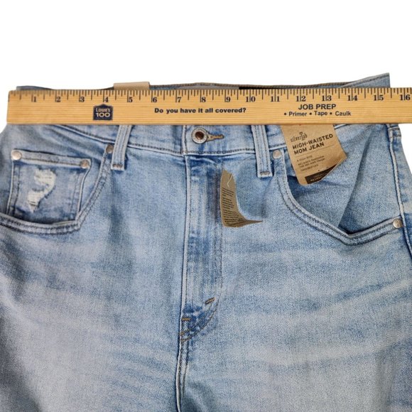 Levis Silver Tab Womens‎ High Waisted Mom Jean 31/27 Light Was Distressed NEW - Picture 14 of 16